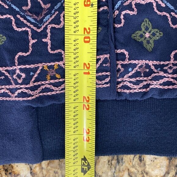 Knox Rose boho style embroidered lightweight zip up bomber jacket size S - Picture 8 of 8